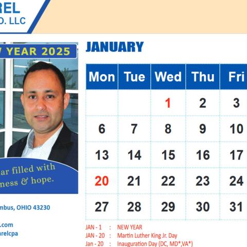 Year 2025 Calendar Release